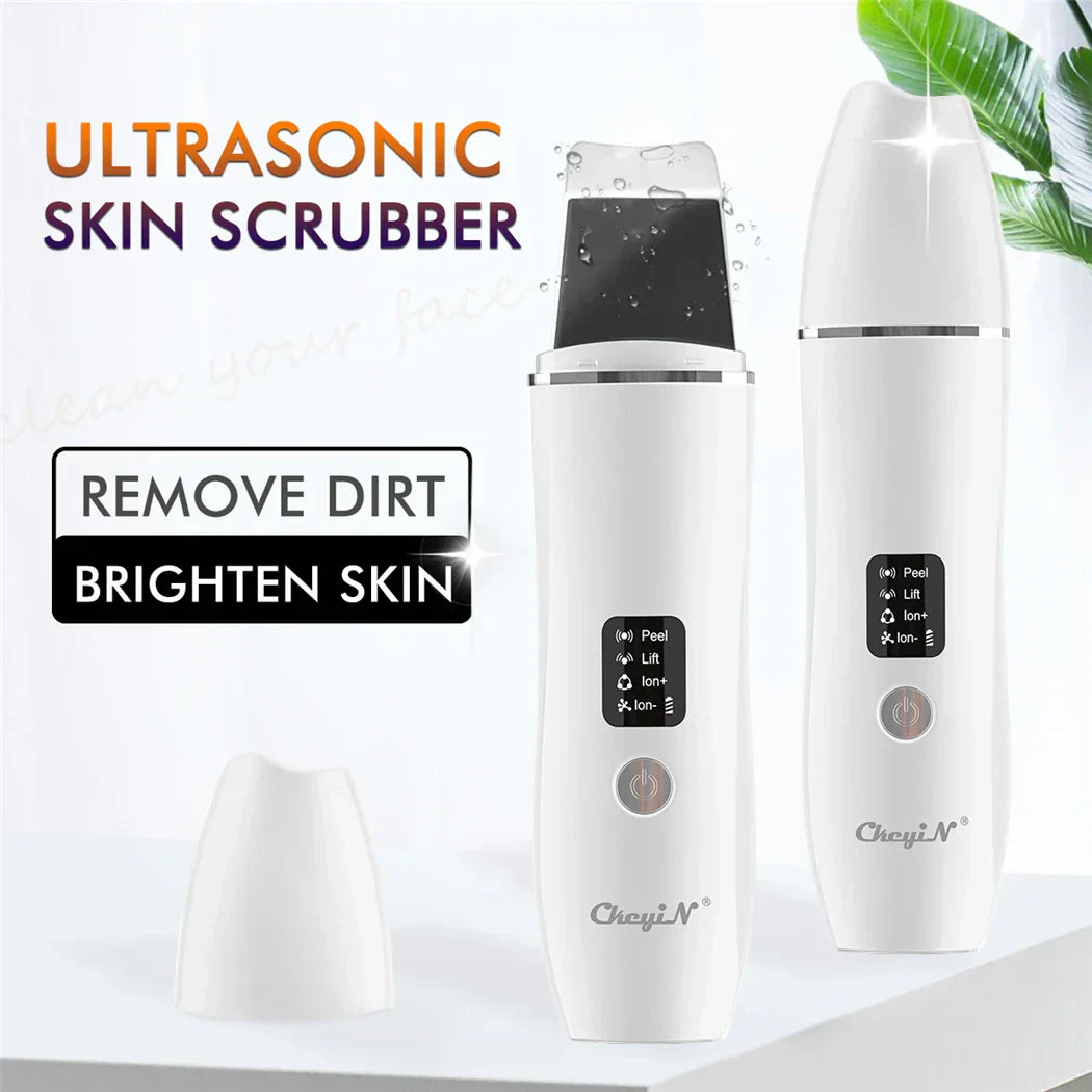 Ultrasonic Skin Scrubber, EMS Massager, LED