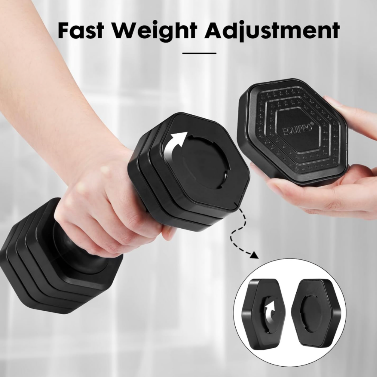 EQUIPRO Adjustable Weight Set - Image 3