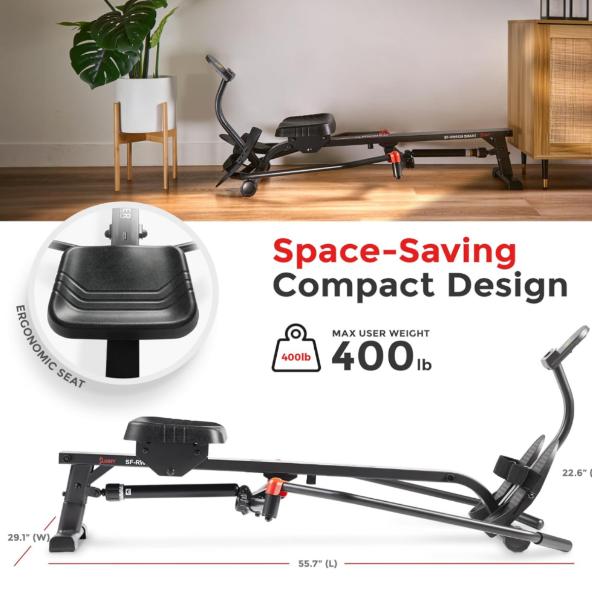 SUNNY Smart 360 Air Rower