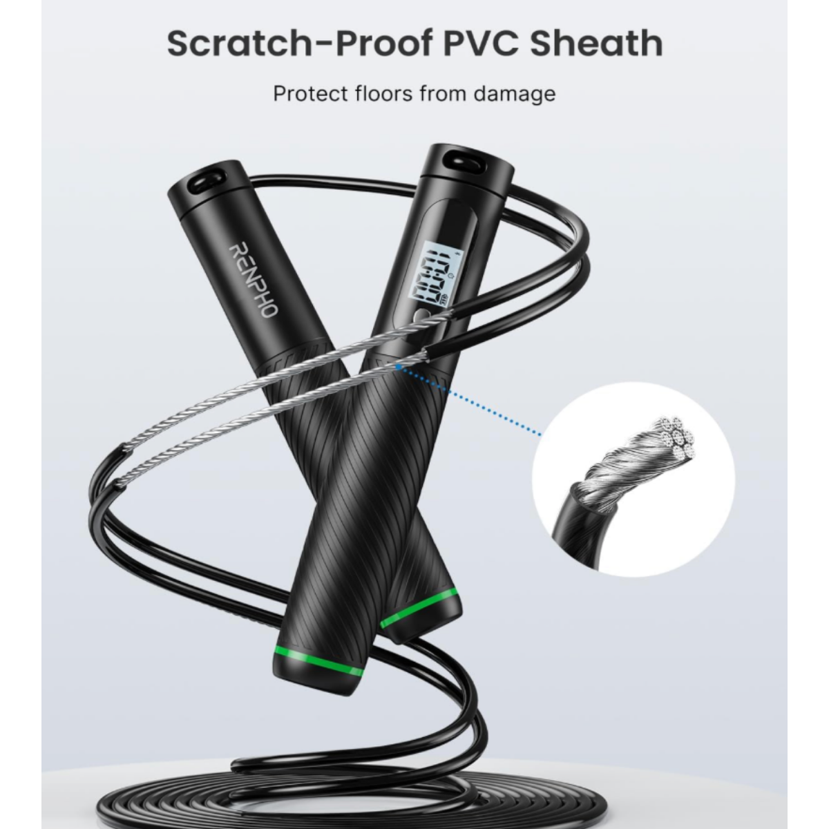 RENPHO Smart Cordless Jump Rope Set