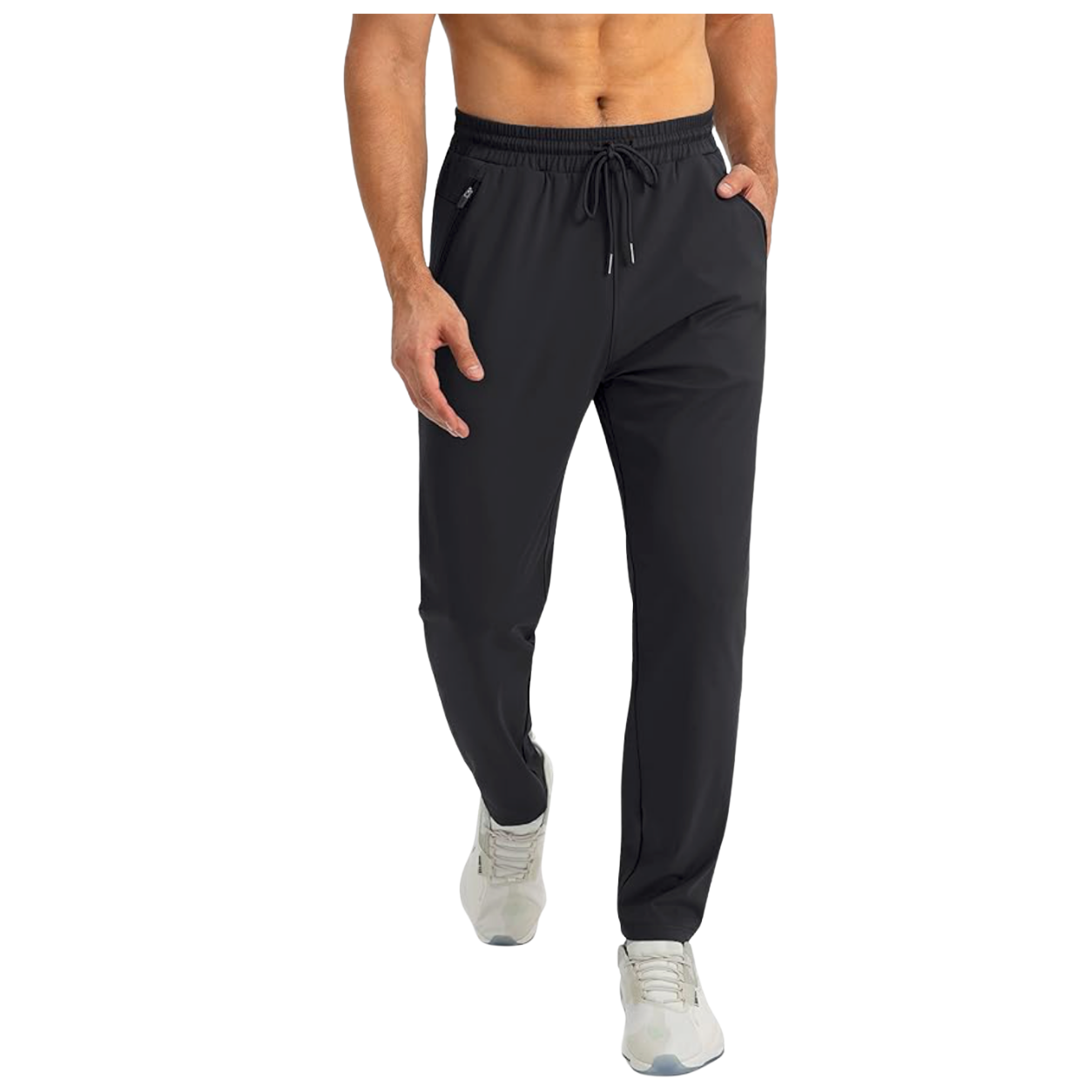 G Gradual Men's Athletic Pants with Zipper Pockets